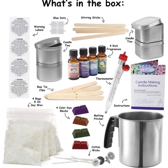 New Complete DIY Candle Making Kit Beginners to Pros Crafting Bundle lot set - Picture 13 of 13